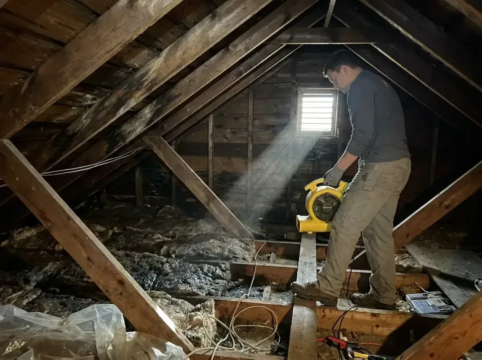 attic-water-damage-drying-proc-007 — frequently asked questions, Emergency Water Extraction & 24/7 Flood Response in Merrima…